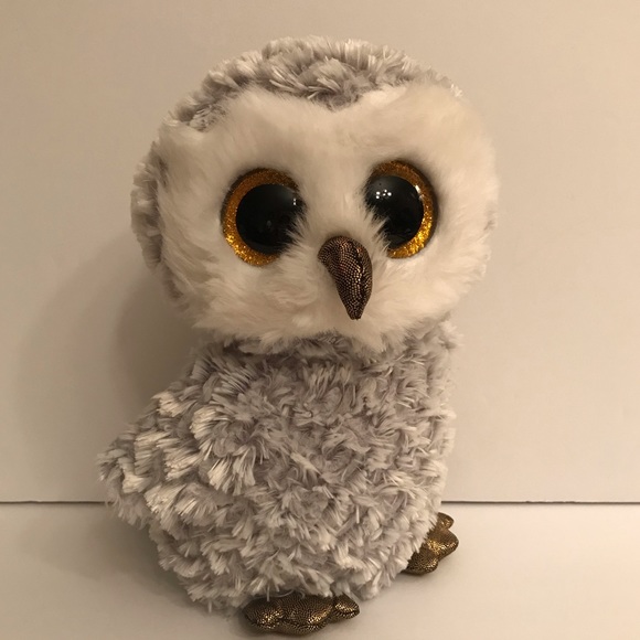 Ty Beanie Boos Owl 2016 Owlette Glitter Eyes Plush Owl - Picture 11 of 12